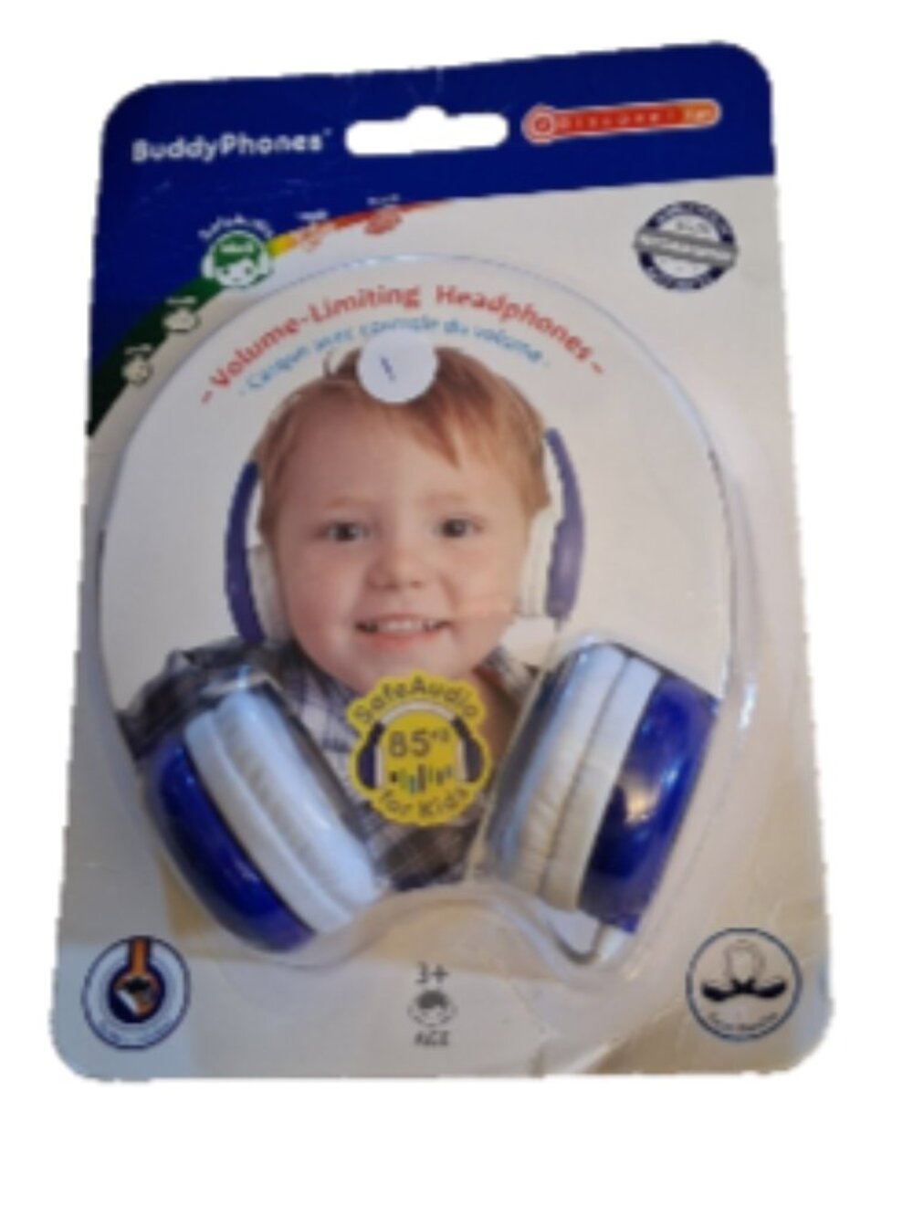 Kids Buddy Phones Discover Fun Wired Headphones, Over-the-Ear, Blue Audio 85dB